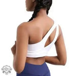 Asymmetric Shoulder Sports Bra - QH Clothing