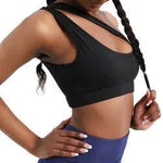 Asymmetric Shoulder Sports Bra - QH Clothing