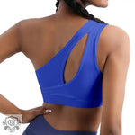 Asymmetric Shoulder Sports Bra - QH Clothing