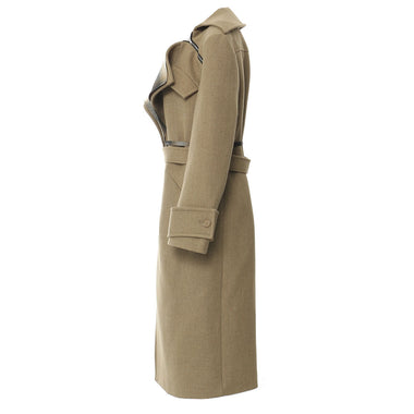 Spring Woolen Trench Coat - QH Clothing