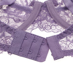 Attractive Lace Underwire Bra Set - Clothing