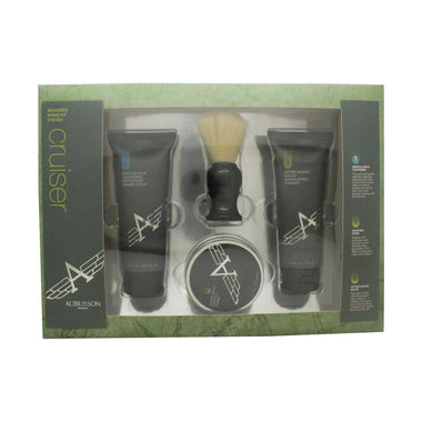 Aubusson Cruiser Grooming Gift Set 100ml Aftershave Balm + 100ml Cleanser + 60g Soap + Shaving Brush - QH Clothing