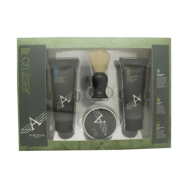 Aubusson Cruiser Grooming Presentset 100ml Aftershave Balsam + 100ml Rengöring + 60g Tvål + Rakborste - Skin Care