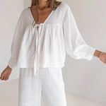 Autumn Comfort Bow Loungewear - QH Clothing