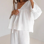 Autumn Comfort Bow Loungewear - QH Clothing