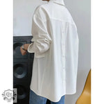 Back Buttoned Elegant Shirt - QH Clothing