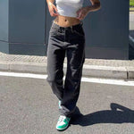 Vintage Loose Baggy Wide Leg Jeans - QH Clothing