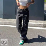 Vintage Loose Baggy Wide Leg Jeans - QH Clothing