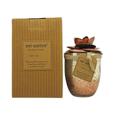 Bali Mantra Camellia Glass Copper Candle 500g - Kaffir Lime - Shower & Body Care