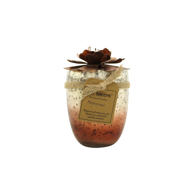 Bali Mantra Hibiscus Glass Copper Candle 500g - Redcurrant - Shower & Body Care