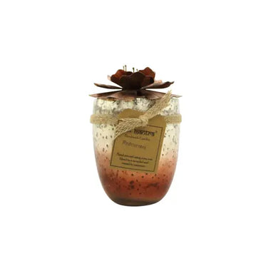 Bali Mantra Hibiscus Glass Copper Candle 500g - Redcurrant - Shower & Body Care