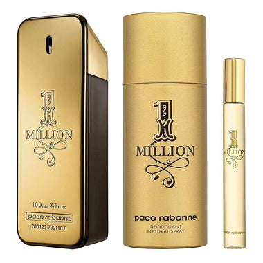 Paco Rabanne 1 Million Gift Set 100ml EDT + 150ml Deodorant Spray + 10ml EDT