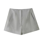 Belted Blazer & Straight Leg Shorts - Clothing