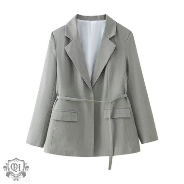 Belted Blazer & Straight Leg Shorts - Clothing