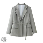 Belted Blazer & Straight Leg Shorts - Clothing