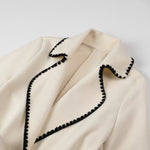 French Belted Woolen Coat - QH Clothing