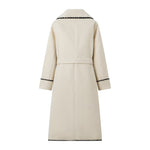 French Belted Woolen Coat - QH Clothing