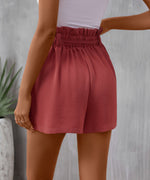 High Waist Belted Summer Shorts - QH Clothing