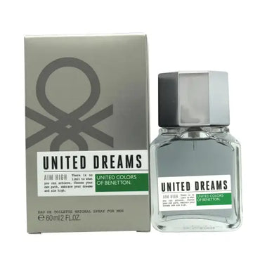 Benetton United Dreams Män Aim High Eau de Toilette 60ml Sprej - QH Clothing