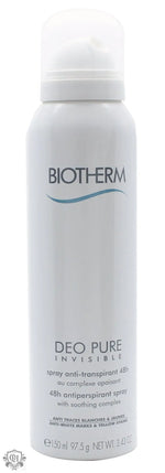 Biotherm Deo Pure Invisible 48H Deodorant Spray 150ml - Shower & Body Care