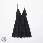 Black Hollow Out Cami Dress - QH Clothing