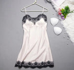 Black Lace Sexy Nightdress - QH Clothing