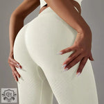 Block High Waisted Yoga Leggings - QH Clothing