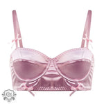 "Satin Bow Push-up Bra" - QH Clothing