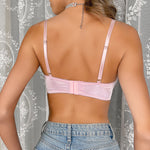 "Satin Bow Push-up Bra" - QH Clothing