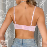 "Satin Bow Push-up Bra" - QH Clothing