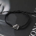 Braided Rope Heart Projection Bracelet - QH Clothing