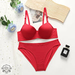 Breathable Simple Underwear Set - 70B / Red - Clothing