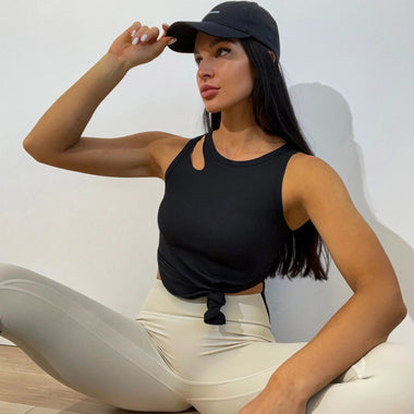 Breathable Skinny Nylon Yoga Vest - QH Clothing
