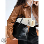 Brown Faux Leather Short Jacket - QH Clothing