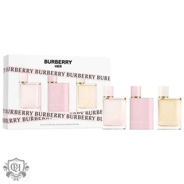 Burberry Miniature Gift Set 2 x 5ml Burberry EDP + 5ml Burberry Her EDT + 5ml Burberry Her London Dream - Quality Home Clothing| Beauty