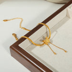 18K gold exquisite and noble butterfly design beach style anklet - QH Clothing