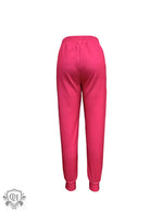 Animal Print Ankle-Tied Sports Trousers - QH Clothing