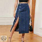 Sexy Semi Elastic Denim Cargo Pants Casual Skirt Women - Quality Home Clothing| Beauty