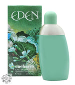 Mint green Cacharel Eden Eau de Parfum 50ml Spray bottle displayed elegantly