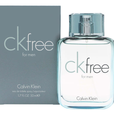 Calvin Klein CK Free cologne bottle and packaging for Eau De Toilette 50ml Sprej