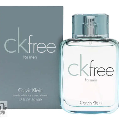 Calvin Klein CK Free cologne bottle and packaging for Eau De Toilette 50ml Sprej