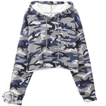 Fleece-Lined Camo Hoodie - QH Clothing