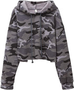 Fleece-Lined Camo Hoodie - QH Clothing