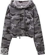 Fleece-Lined Camo Hoodie - QH Clothing