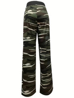 Camouflage Wide Leg Pajama Pants - QH Clothing