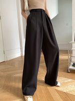 Can Match the Wide-Leg Mopping Work Pant of the Whole Store Advanced Draping Effect Early Autumn - QH Clothing