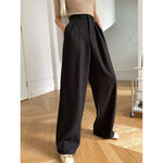 Can Match the Wide-Leg Mopping Work Pant of the Whole Store Advanced Draping Effect Early Autumn - QH Clothing