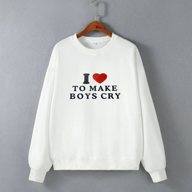 Street Hipster Loose Long Sleeve Sweatershirt Women Clothing - Quality Home Clothing| Beauty