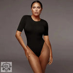 Summer Women Clothing Casual Half-Sleeve Base Top Tight Sexy Bodysuit - Quality Home Clothing| Beauty