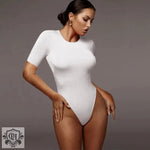 Summer Women Clothing Casual Half-Sleeve Base Top Tight Sexy Bodysuit - Quality Home Clothing| Beauty